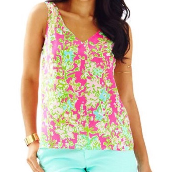 Lilly Pulitzer Tops - Lilly Pulitzer Pink Sleeveless Top